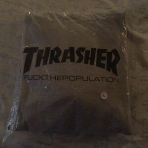 FTP X Thrasher Hoodie. Gray. Size L. Brand New.